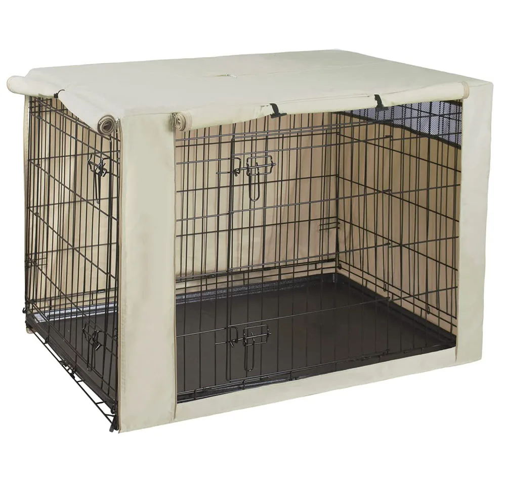 

Waterproof 600d Universal Heavy Duty Pet Cage Cover Folding Dog Crate Cover Fabric Dog House Durable Oxford Crate Cover