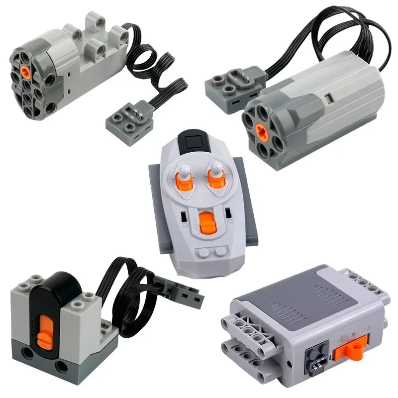 4WD RC Car Chassis Electric Set Building Block Motor Wheels RC Reciever Battery Box Functions Simulation Spray MOC Technical Toy