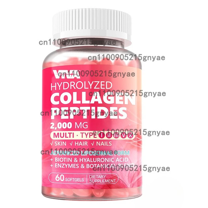 

Коллагеновая пептидная добавка, содержащая витамин С, биотином и гиалуроновой кислотой - 60 капсул