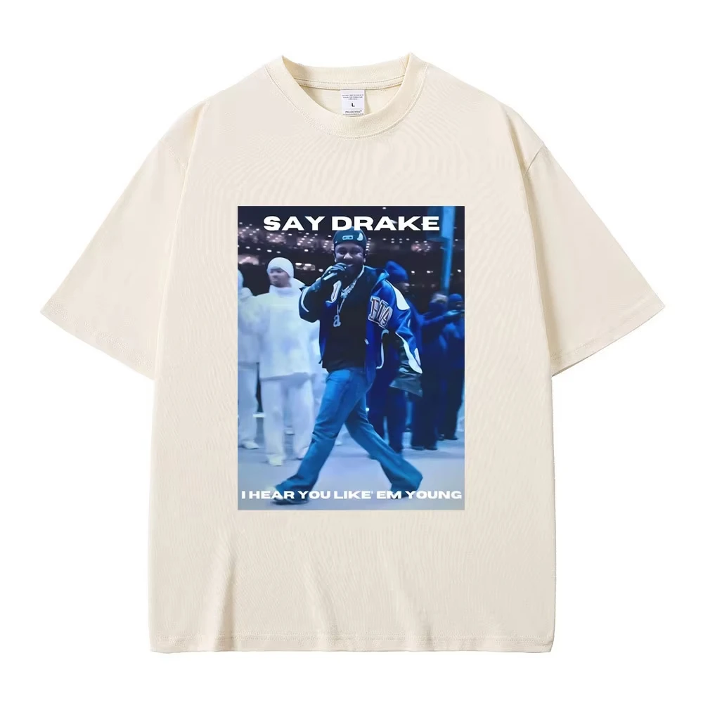 الرجال الراب كندريك لامار قل دريك أسمعك مثل Em الشباب مضحك ميمي قميص مطبوع هم لا مثلنا عرض نصف الوقت الجرافيك تي شيرت