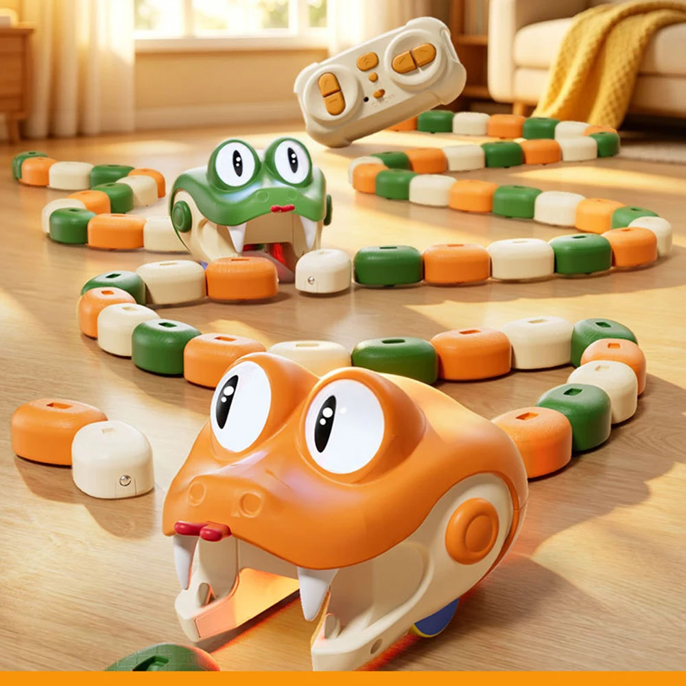 Magnetic Gluttonous Snake Toy Greedy Bean Chasing Game With Remote Control Party Game Christmas Gift