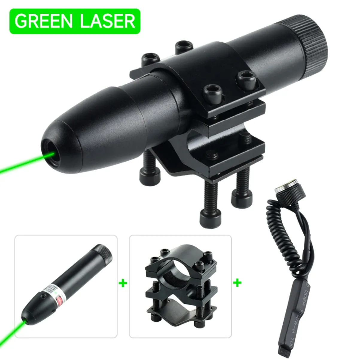 Taktisches Metall-Red-Green-Dot-Laserzielgerät, einstellbarer Jagd-Kalibrator für Picatinny-Schiene, 20-mm-Montage – Detail 10