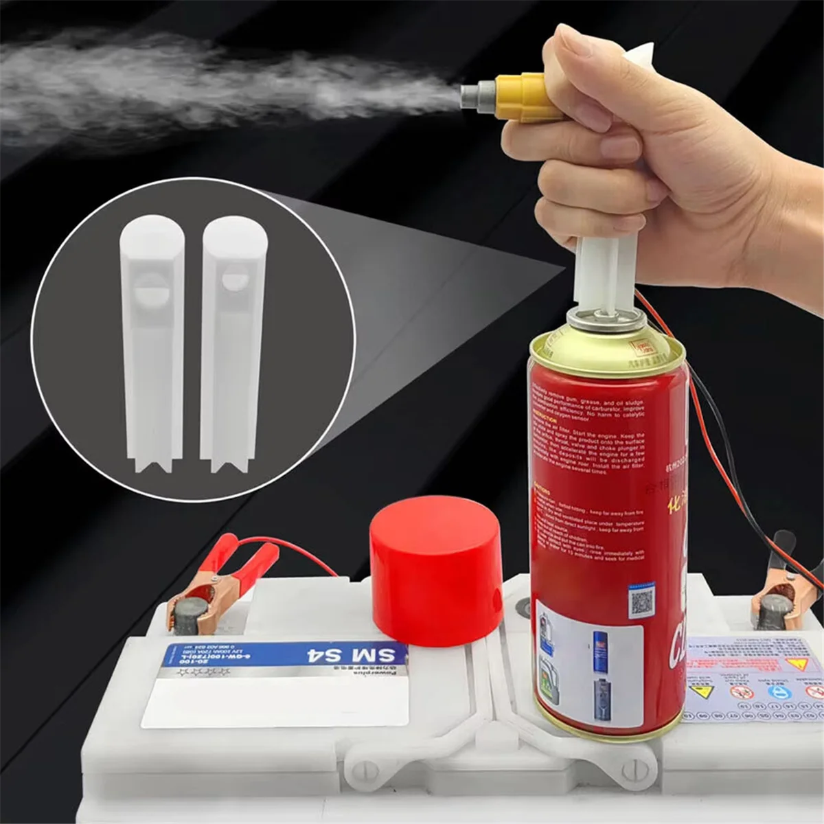 ABLG Upgraded Fuel Injector Tester & DIY Cleaning Tool - Test Two Injectors Simultaneously 8 Pulse Power Drive Mode