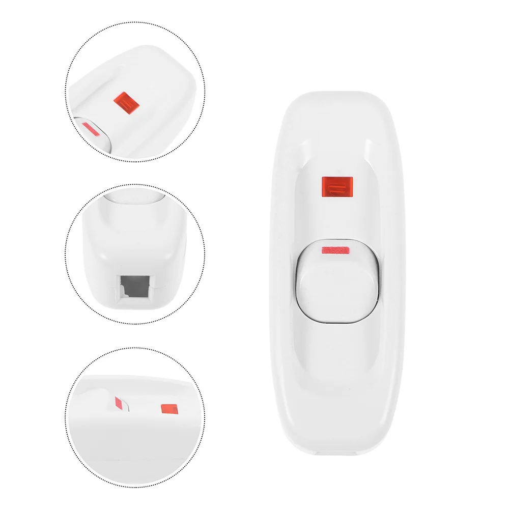 

2Pcs Vintage Bedside Switch 10a 250V Inline on Off Light Switch Classic Lamp Turn Knob Replacement for Bedroom Dining Living