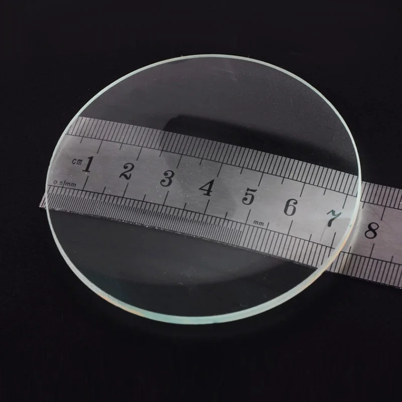 2PCS 30mm 40mm 50mm 75mm Optical Glass Double Convex Lens Optics Magnifier 3D VR Slide Double Convex Glass Lens