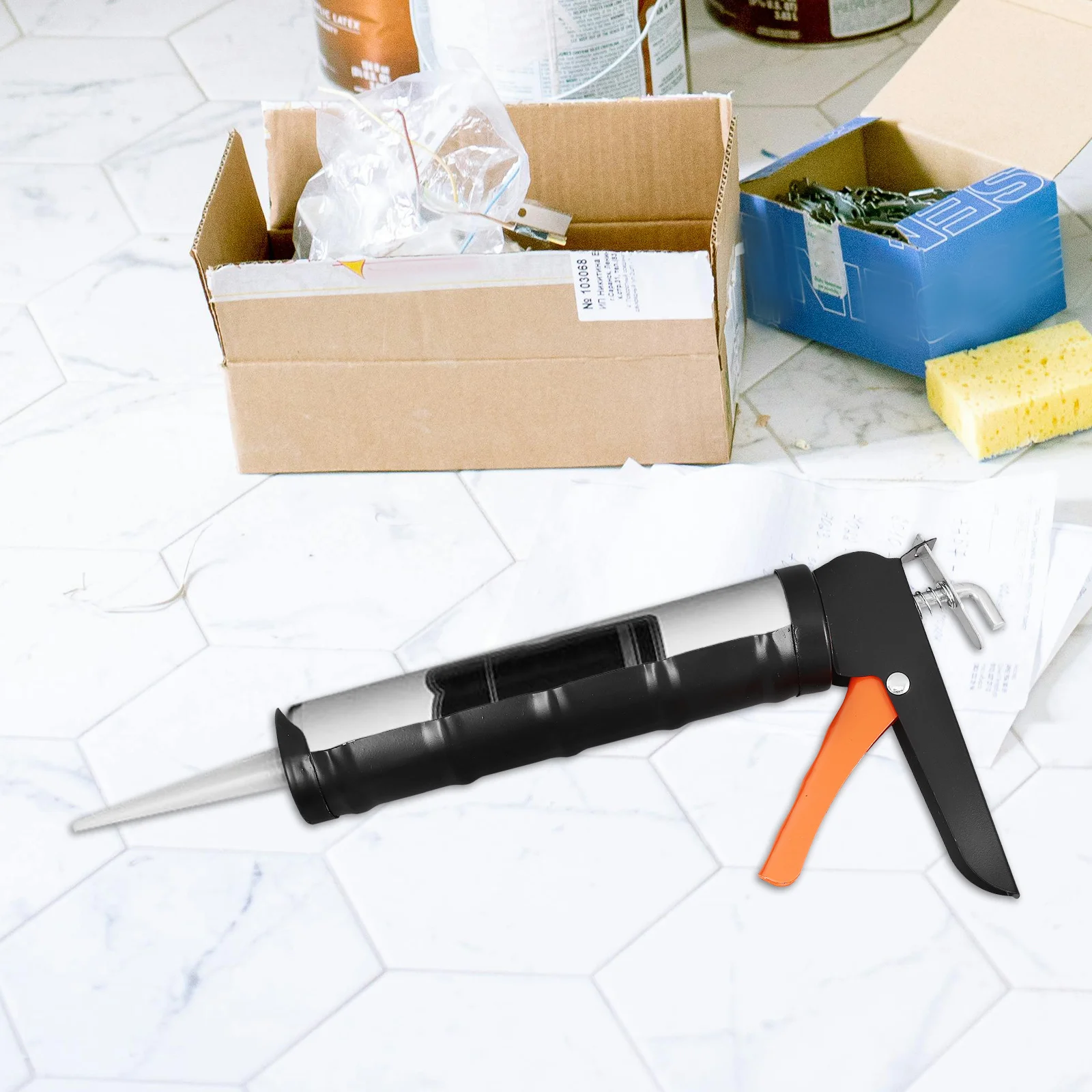 頑丈なコーキング接着剤ツール ポータブルコーキングツールキット シームレスなコーキング用 プロのシーラントアプリケーション ホームセンター
