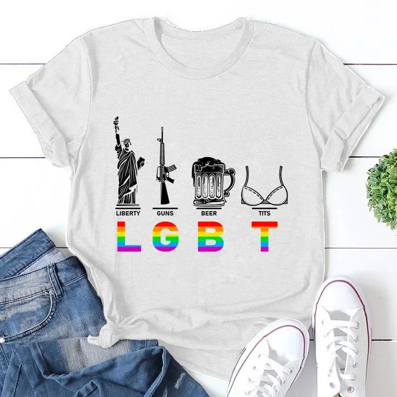 

Tops LGBT Beer Gender Equality Rainbow Pride LGBTQ Gay T-shirts LGBT Pride Month Tops Lesbian Gay Bisexual Transgender Queer Tee