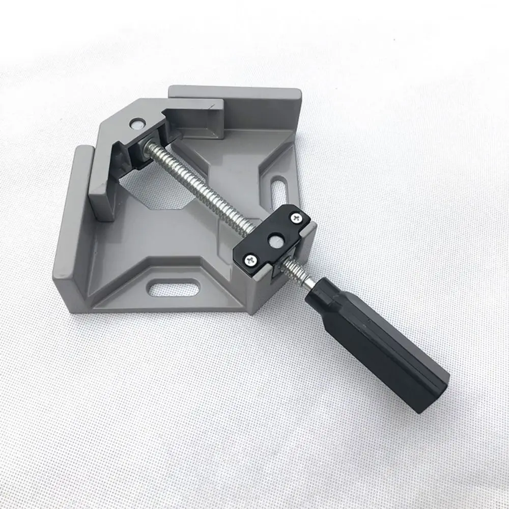 90 Degree Right Angle Clamp Aluminum Alloy Two Axis Woodworking Frame Clip Single Handle Adjustable Welding Clamping Tool