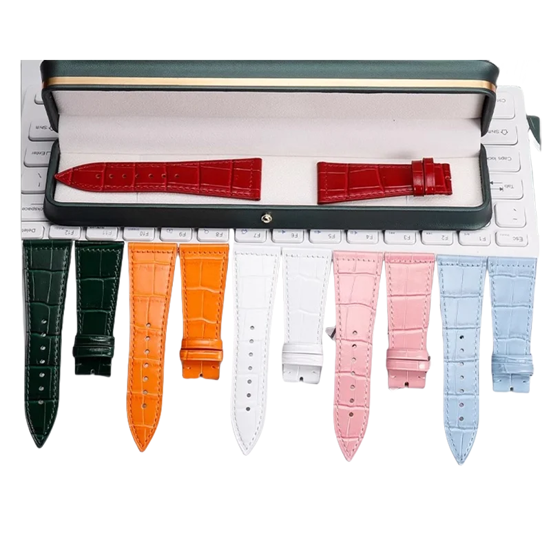 لساعة فرانك مولر الكلاسيكية ذات الرأس المسطح من الجلد الطبيعي