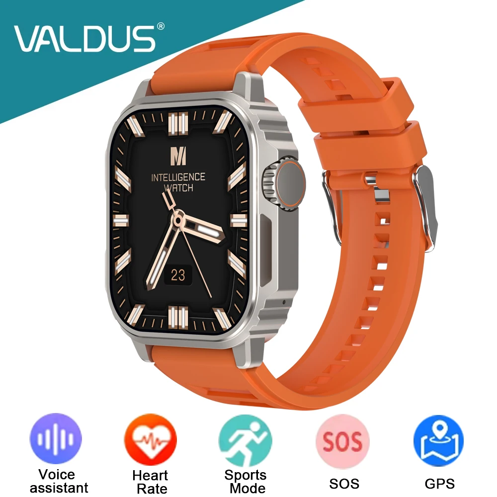 VALDUS VL20 Smartwatch Man Woman Bluetooth Call GPS Motion Fitness Sports Long Battery Life Heart Rate Compass 2024 Smart Watch