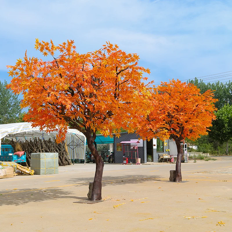 Imagem -04 - Fake Maple Tree Decoration For Shopping Mall Grande Planta Verde para Hotel Paisagem Interior e Exterior Wish Trees