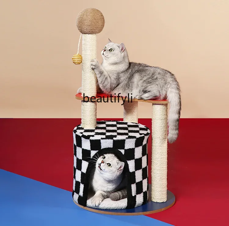 

Cat Climbing Frame Cat Nest Integrated Scratching Post Jumping Platform Cat Villa Four Seasons Universal