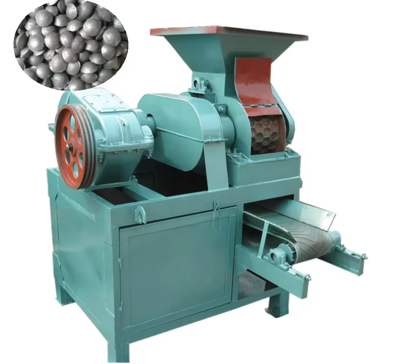 Automatic Barbecue Charcoal Briquette Machine Heavy Duty Roller Press For Briquettes High Outputl Compacting Machine