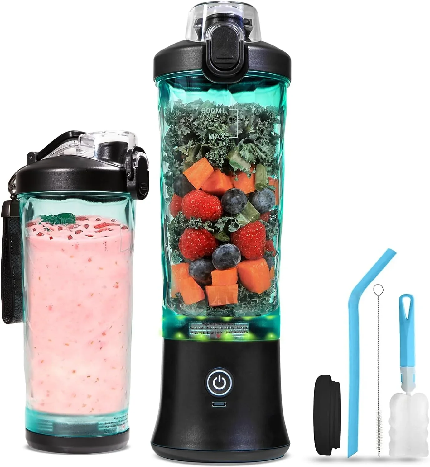 Factory design best selling 600ml sports juicer blender protein shaker electric portable blender 2024 portable juice blender