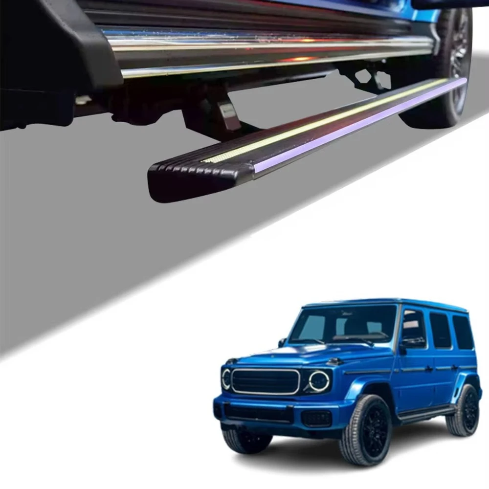 WJ Super Price LED Lights Car Padel SideSteps Electric Retractable Running Boards for  Benz G