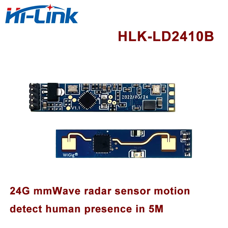 New HLK-LD2410B-P 24G mmWave FMCW Human Presence Radar Sensor Motion Module