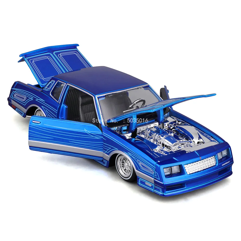 Maisto 1:24 1986 Chevrolet Monte Carlo SS Supercar Antique Car Static Die Casting Car Collectible Model Car Toy Gift Tide Play