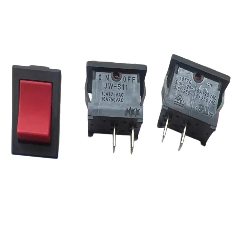 1PCS/LOTS 100% JW-S11 Japanese nkk two foot two gear self-locking rocker switch JWS11RCA boat shaped switch On Off 10A