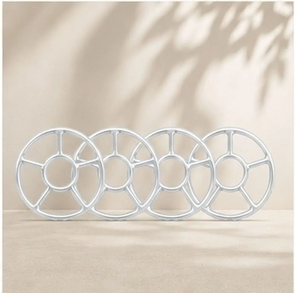 4Pcs Gas Stove Pot Rack Heavy Duty Galvanized Steel Wok Support Rack Non Slip Kitchen Stove Holder for Milk Pot Cookware