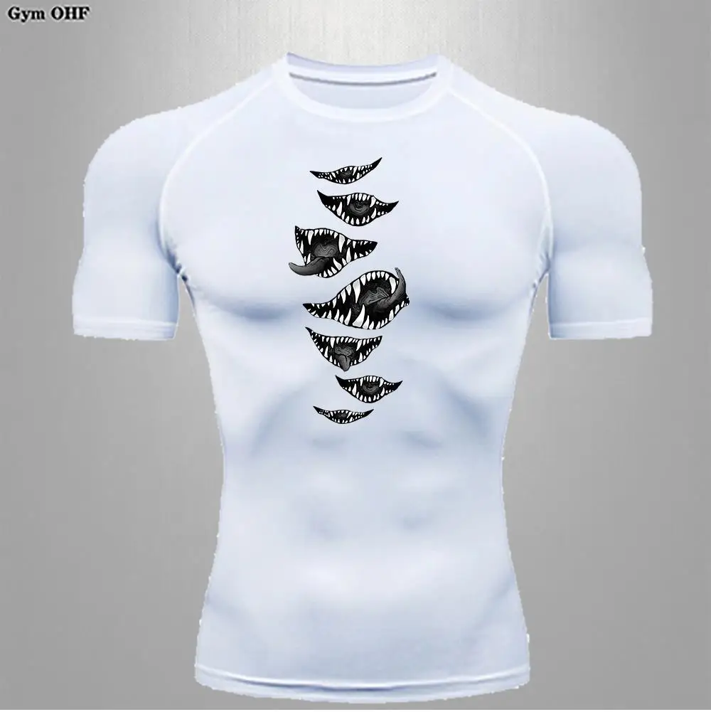 Anime Berserk Guts Men's Compression Shirt Fitness Sport Running Tight Gym T Shirts Athletic Quick Dry Tops Tee Men Long Sleeve