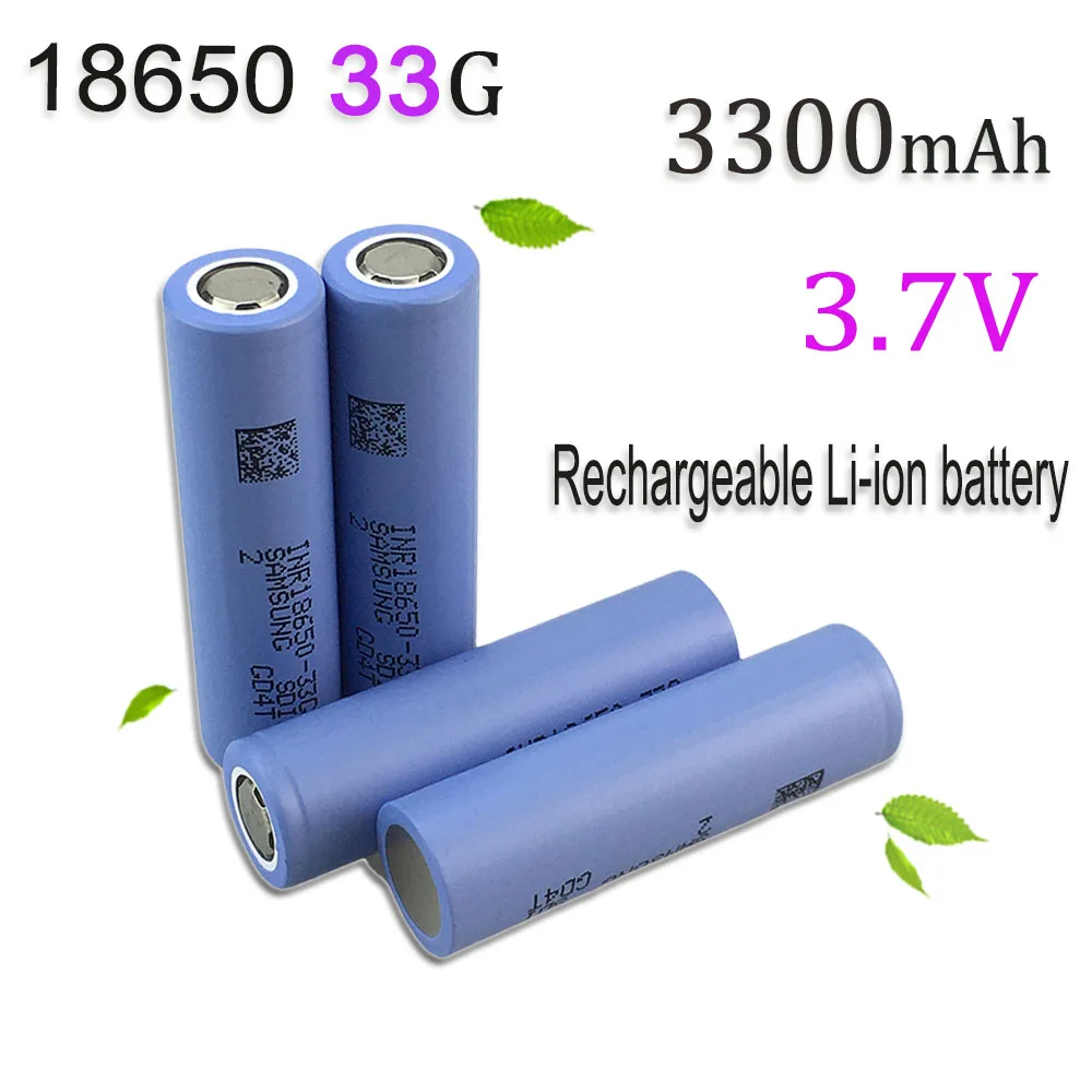 

3.7V 3300mAh 18650 33G Rechargeable Li-ion Battery For Our 18650 Toy Tool Flashlight Battery