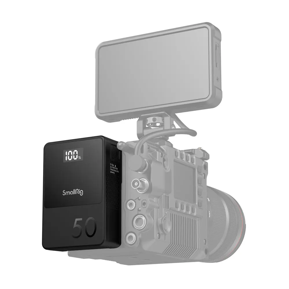 SmallRig VB50 mini V Mount Battery for Camcorder Camera Monitor Video Lighting Efficient Charging Powering 3759