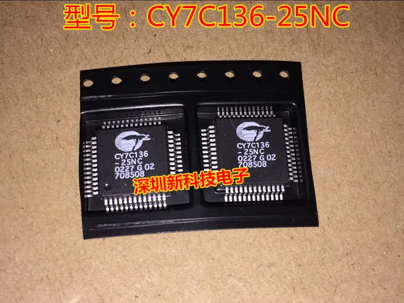 Free shipping  CY7C136-25NC QFP52 IC ,  5PCS    Please leave a message