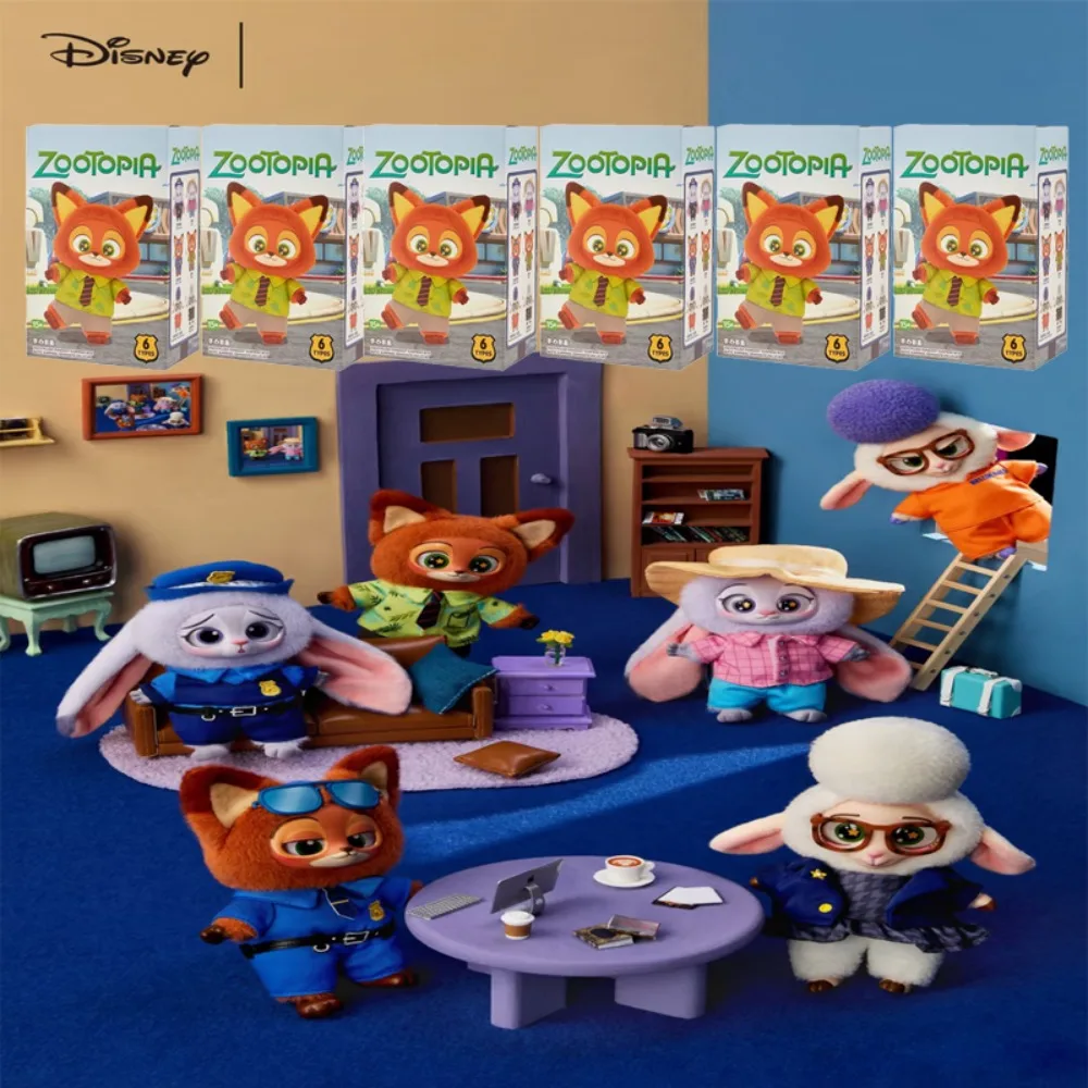 

NEW Disney Zootopia Series Blind Box Judy Nick Vinyl Plush Cartoon Character Pendant Trendy Toys Box Christmas Gift!!!