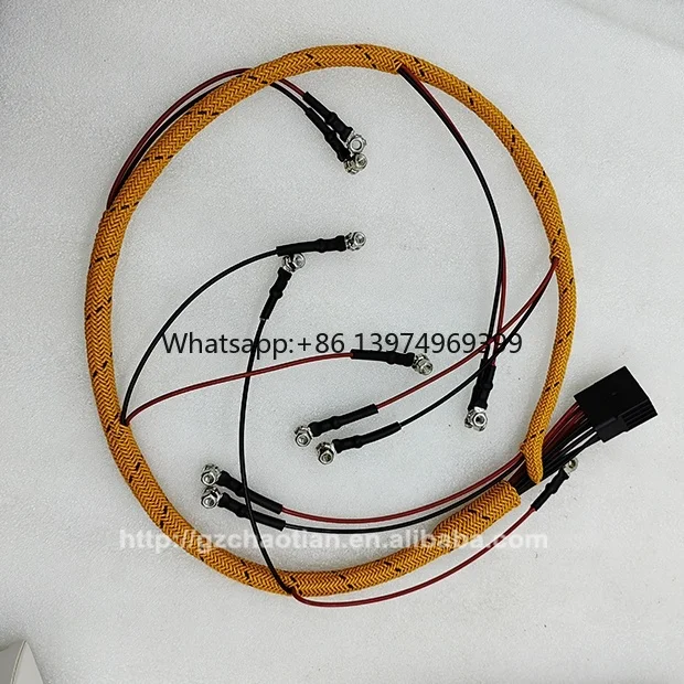 E320D Excavator Spare Parts C6.4 Engine Fuel Injector Harness 305-4893 Injector Wiring Harness 3054893