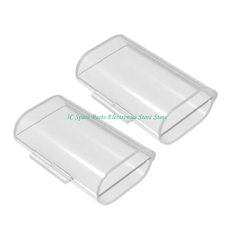 SZ 2-slot Battery Container Protectors Cover Transparent PP Battery Holder Box