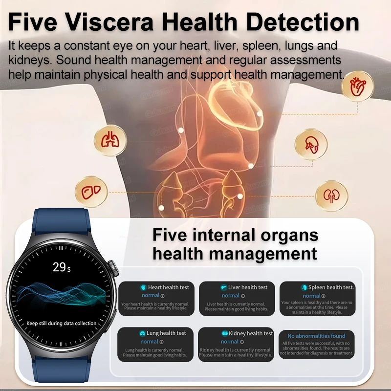 2025 New Accurate Blood Lipid Uric Acid Smart Watch Men Women ECG Blood Pressure Body Analysis Bluetooth Call Health Smartwatch