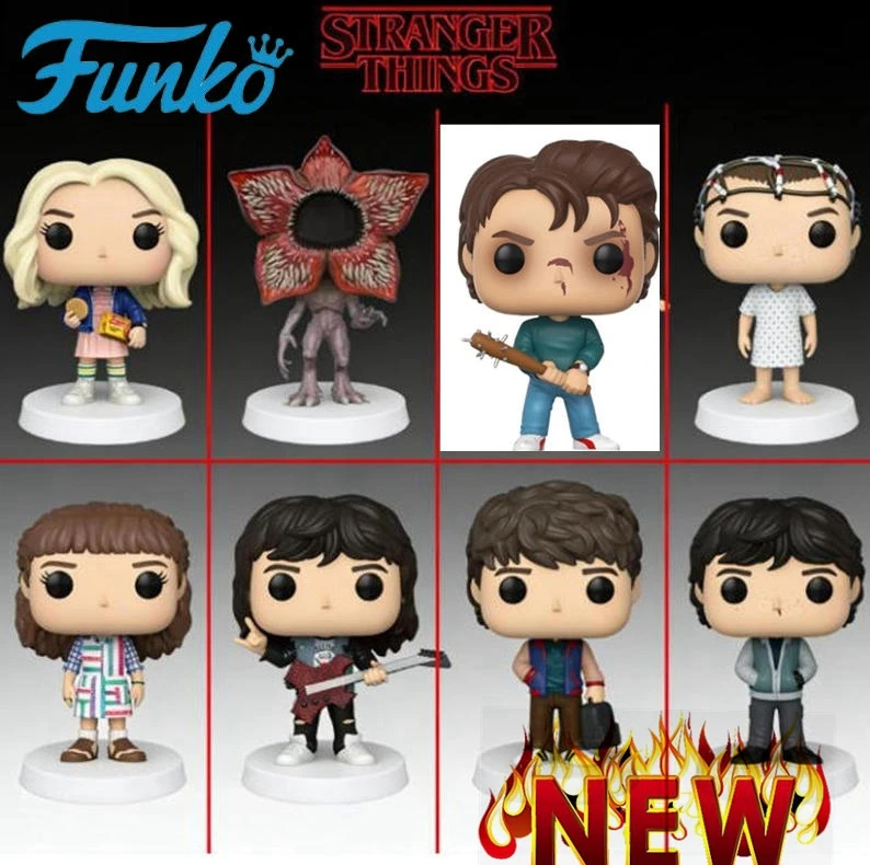 Funko Pop Stranger Eleven # 523 # 826 # 827 Máx Mayfield 552 Steve Harrington # 554 Byers de voluntad # 1783 # 1786 Demogorgon # 428 juguete para regalo