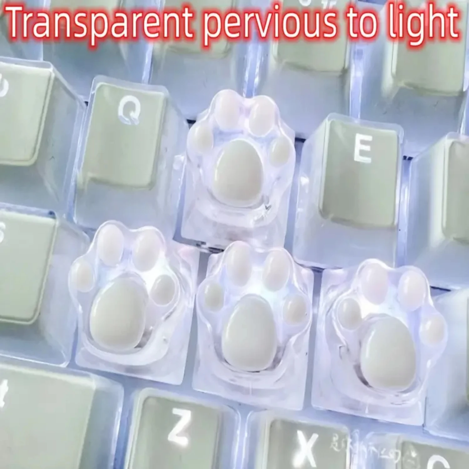 Cat Claw Transparent Keyboard Key Cap