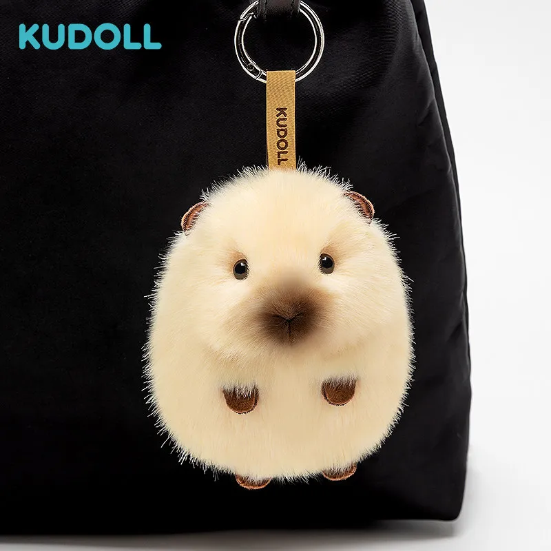 KUDOLL Guinea Pig Plush Pendant Cute Soft Stuffed Doll Exquisite Bag Hanging Ornament For Adults Backpack Decor Accessory
