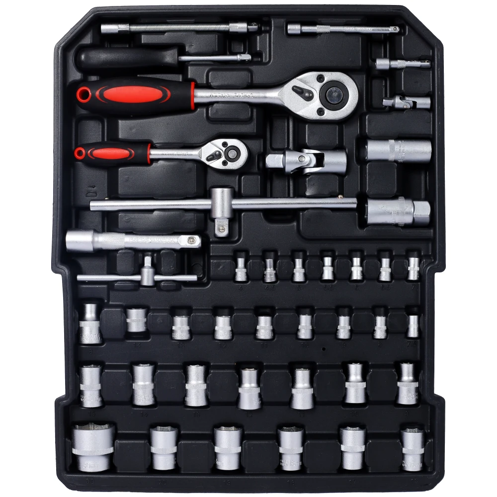 899pcs Home Repair Tool Set Kit for Men Toolbox Storage Case 4 Drawers General Household Tool Kit Rolling Tool Box Tool Set Kit