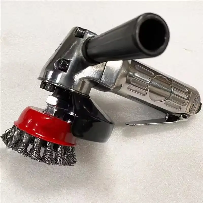 ABHU Rust-Removing Wire Brush 75Mm Pneumatic Cup Brush 11000 RPM MAG-9000 Heavy-Duty Anti-Rust Tool
