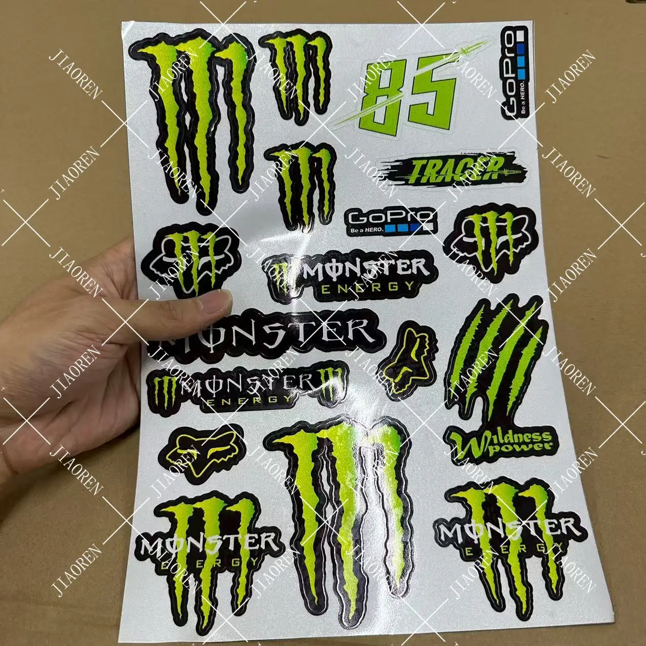 

Рождественский логотип Monster Energy, наклейки на мотоцикл, комплект наклеек на бак