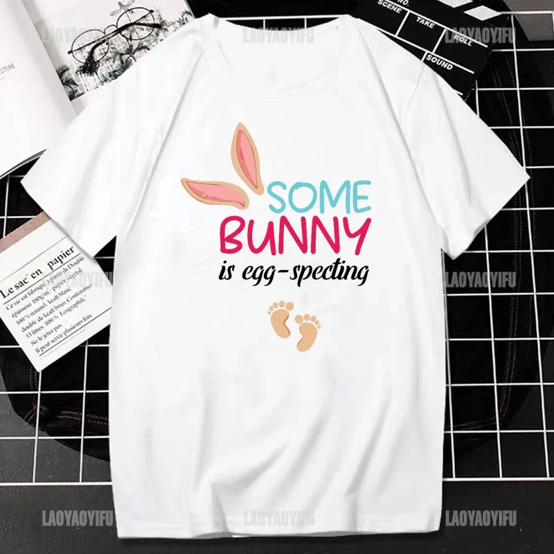 

Happy Easter Cool Bunny Print TShirt Tops Women Cotton Shirt Casual Fashion Streetwear Unisex Camisetas Girls Boys Kids Tee