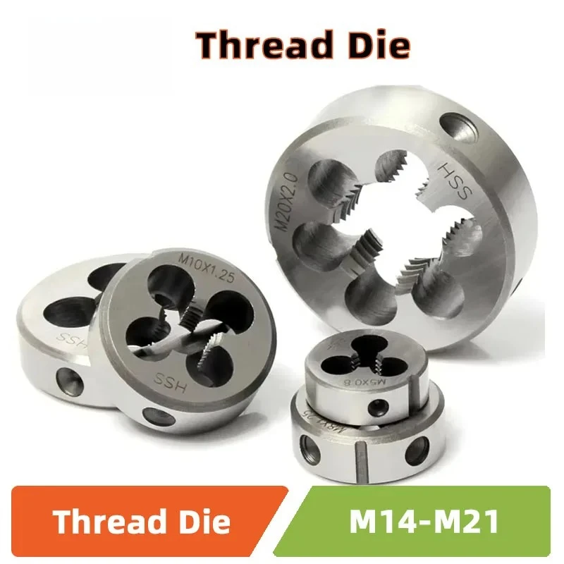 HSS Metric Round Dies Alloy Steel Cutting Tool For M14-M21 External Threads