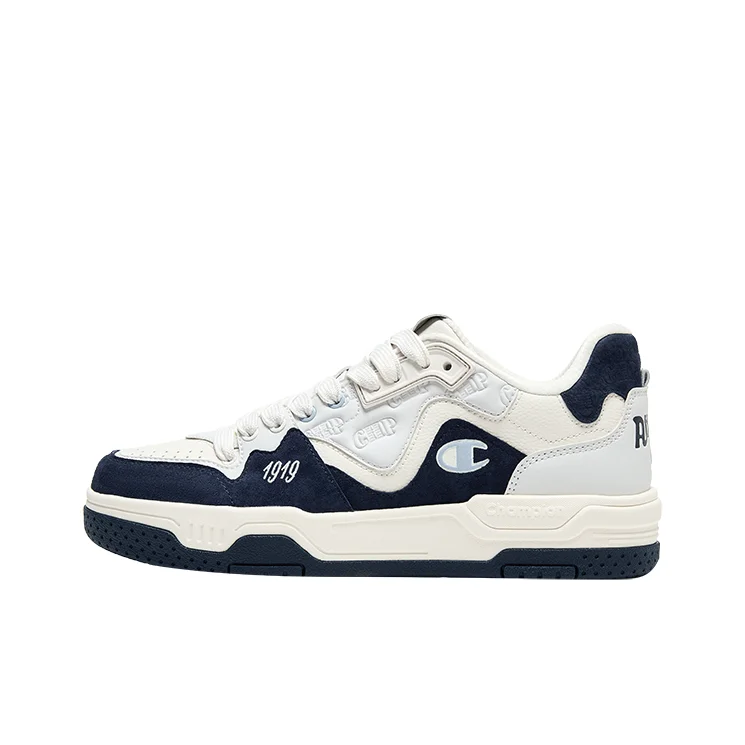 Champion Skate Shoes Men's Low-top Milk White/Navy U6CFCTM07M8