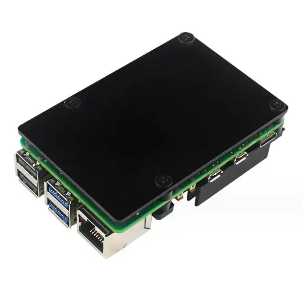 Lightweight Aluminum Alloy Case for Raspberry Pi 5,With Active Cooling Fan,Heat Sink,Lightweight, Slim,