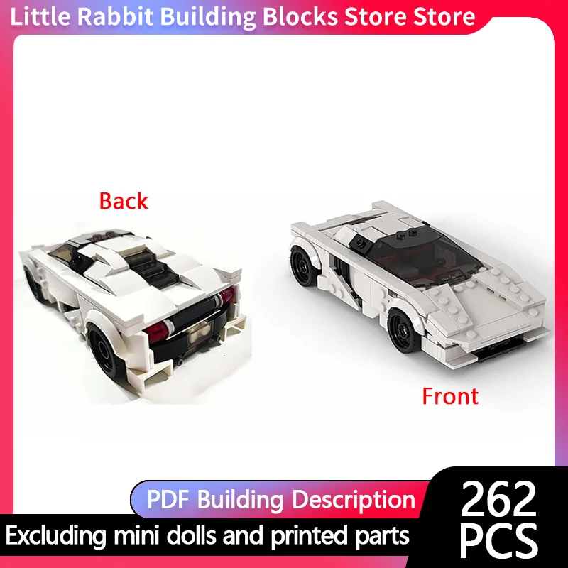 Speed Racing Car Model MOC Building Bricks LP 700-4 Top Tier Sports Car Modular Technology Children Holiday Gifts Assemble Toys