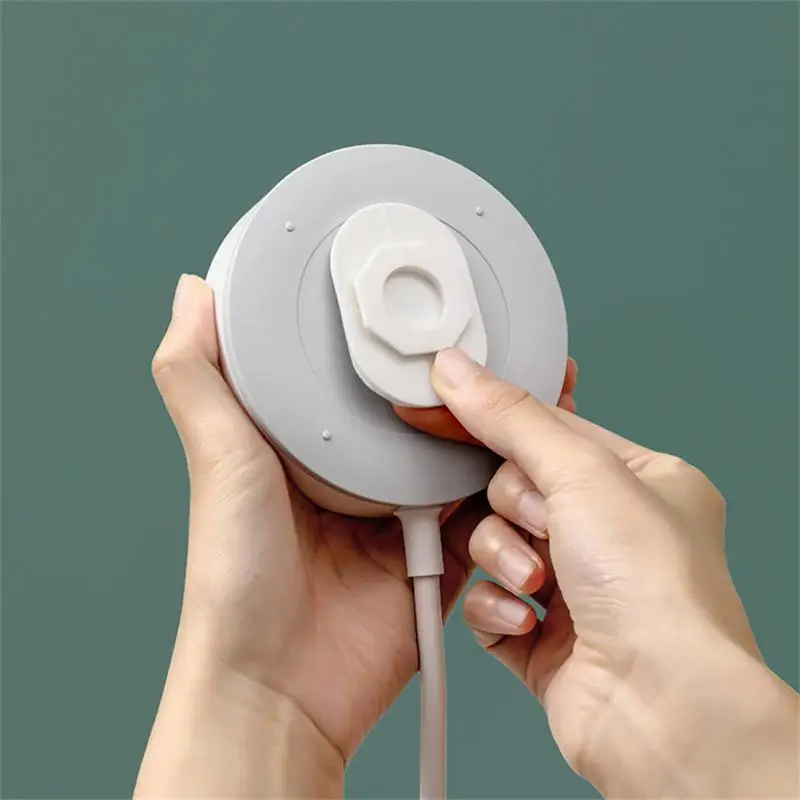 전원 스트립 홀더 이음매 없는 홀더 보관 후크 플러그인 홀더 탈착식 전원 코드 헤드 마감 브래킷 소켓 고정 장치