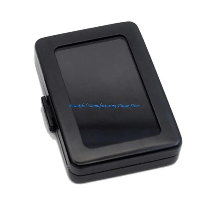 

E56A Square Loose Diamond Display Package Box Metal Memory Sponge Stone Beads Pendant Holder Showcase