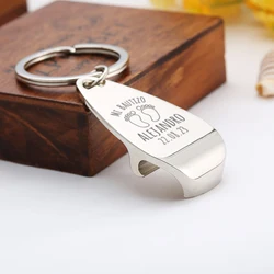 Baby Christening Favors Baptism Souvenirs for Guests Personalized Keychain Bottle Openers Boy Girl Baptism Keepsake Gifts