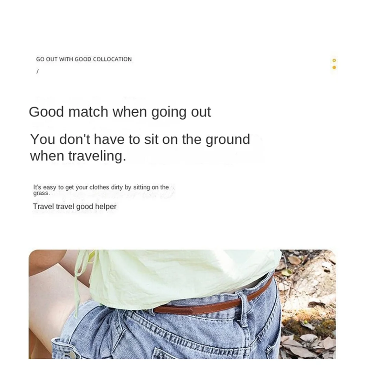 N38R_Outdoor-Klapphocker, tragbarer Hocker, extra groß