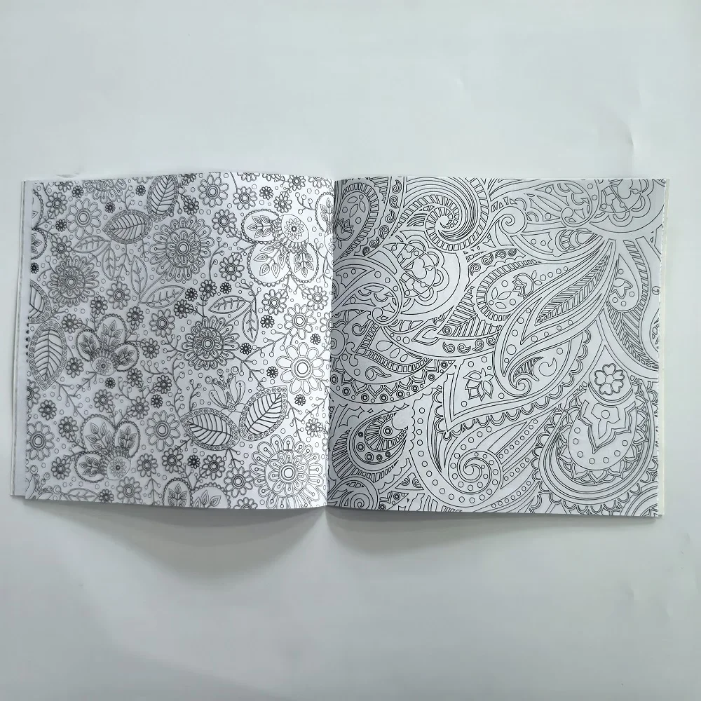 1PCS 24 Pages Mandalas Flower Coloring Book For Children Adult Graffiti Drawing Book image 5