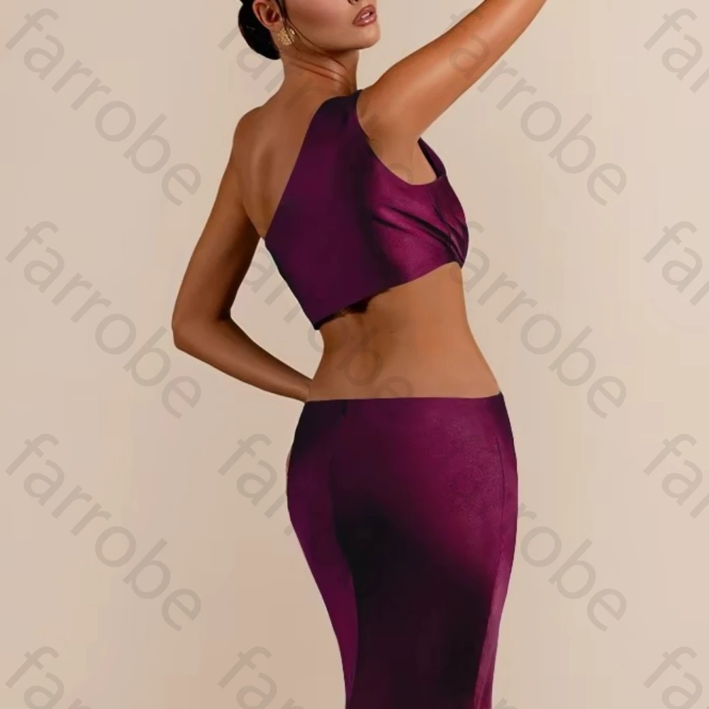 فساتين سهرة بكتف واحد مجوفة أنيقة بدون أكمام فستان المشاهير رائع عالي الجودة للحفلات الراقصة حسب الطلب