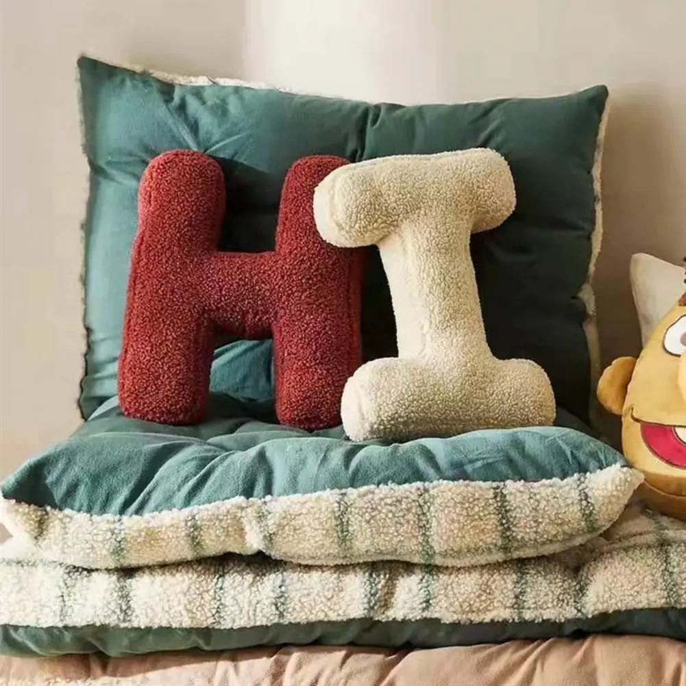 Ins Nordic English Letters Pillow Sofa Cushion Bed Throw Pillows Props Children Toy Teaching Words Game Living Room Decoration