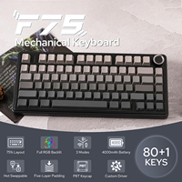 AULA F75 Pro Gasket Mounted Wireless Gaming Mechanical Keyboard RGB Customized 75% Layout Side-engraving PBT Keycaps